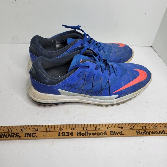 Nike Golf Lunar Control Vapor Blue Solar Red Shoes 849971-401 Sz 10 US Men's - Picture 2 of 16